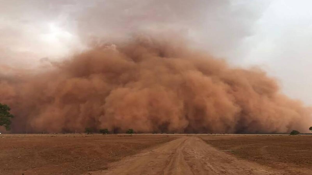 جهنم در جاده زاهدان-زابل؛ لحظه وحشتناک طوفان شن + ویدئو